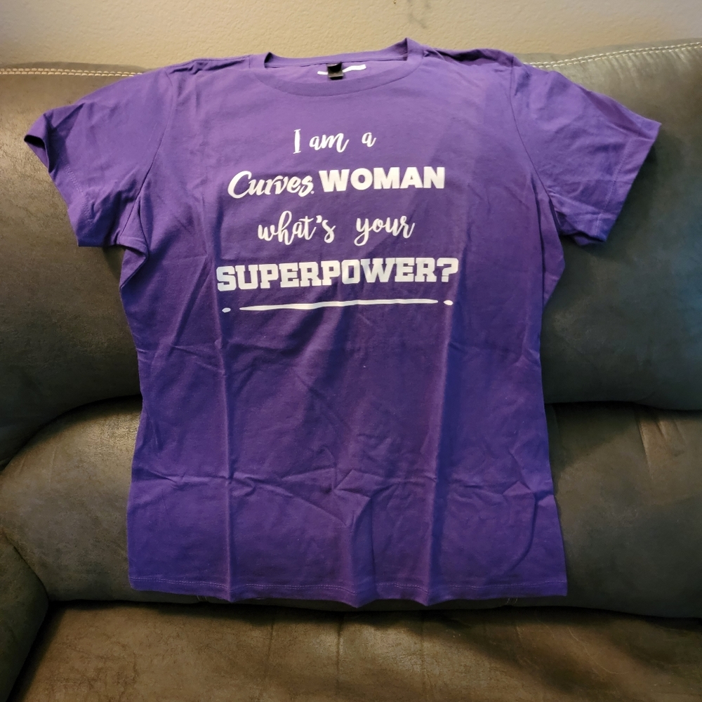Purple Workout T-Shirt Size L